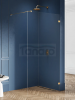 NEW TRENDY Kabina prysznicowa walk in Avexa Gold Brushed 90cm szkło 8mm EXK-7014